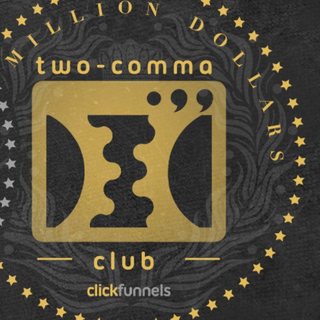 ClickFunnels Two Comma Club badge